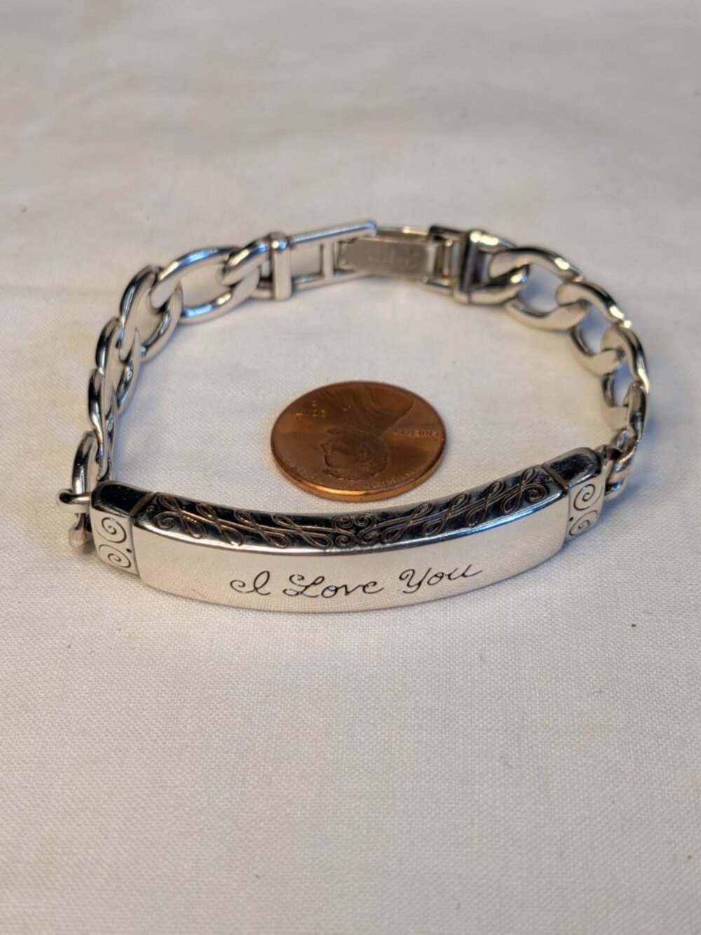 Vintage Retired Brighton I Love You ID Bracelet
